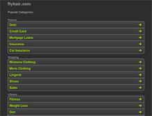 Tablet Screenshot of flyhair.com